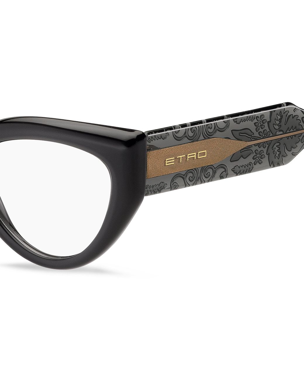Etro Black 0018 Kb7 Optical Frames Acetate Cat Eye