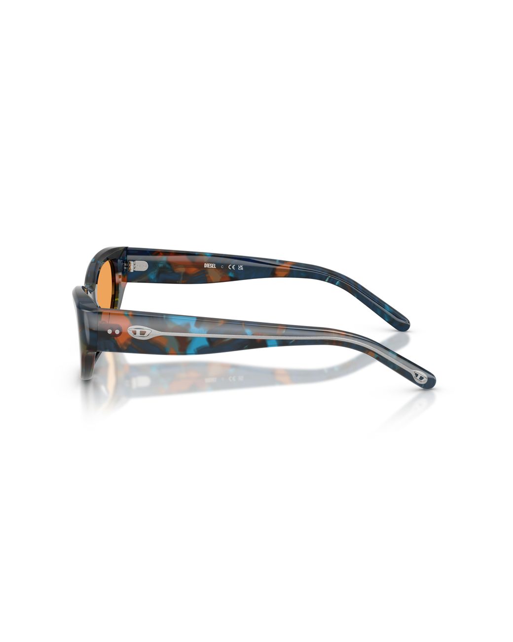 DIESEL Black Dl2010U 2043/7 Sunglasses Acetate Cat Eye Normal