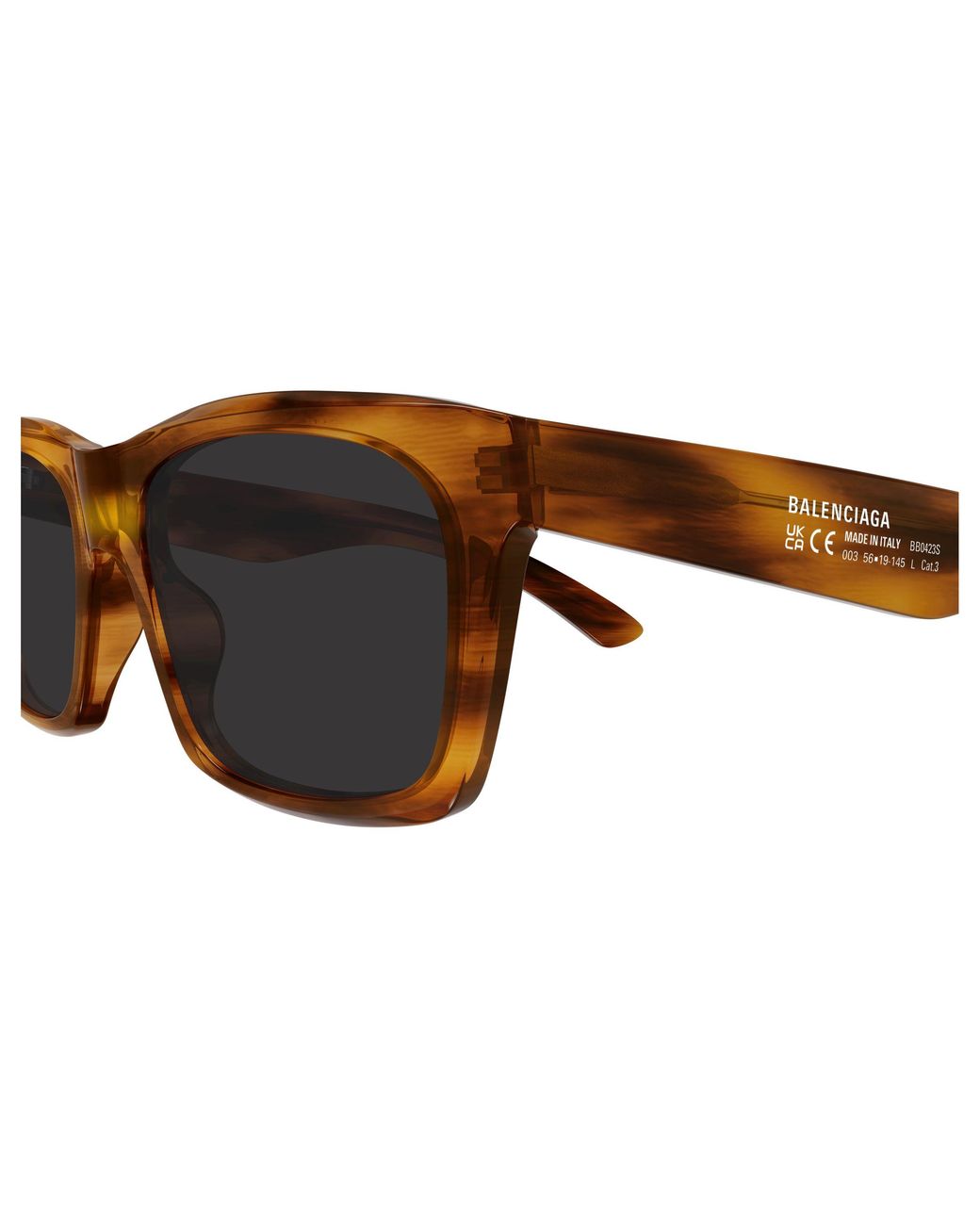 Balenciaga Black Bb0423S 003 Sunglasses Acetate Squared for men
