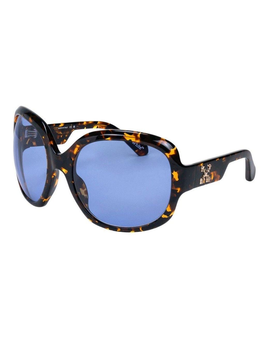 Off-White c/o Virgil Abloh Blue Ow1067 Ellington 162 Sunglasses Acetate Squared Normal