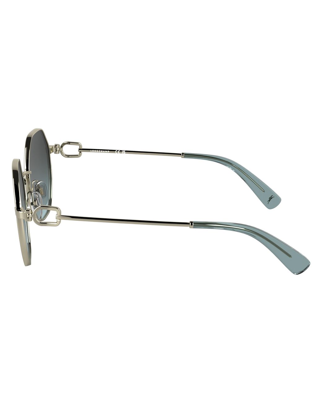 Longchamp Black Lo179S 729 Sunglasses Metal Round Normal Shaded