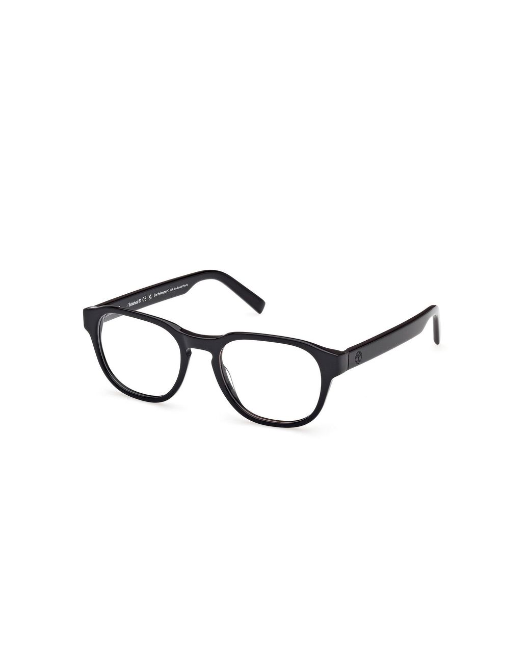 Timberland Black Tb50052 001 Optical Frames Acetate Round Normal for men