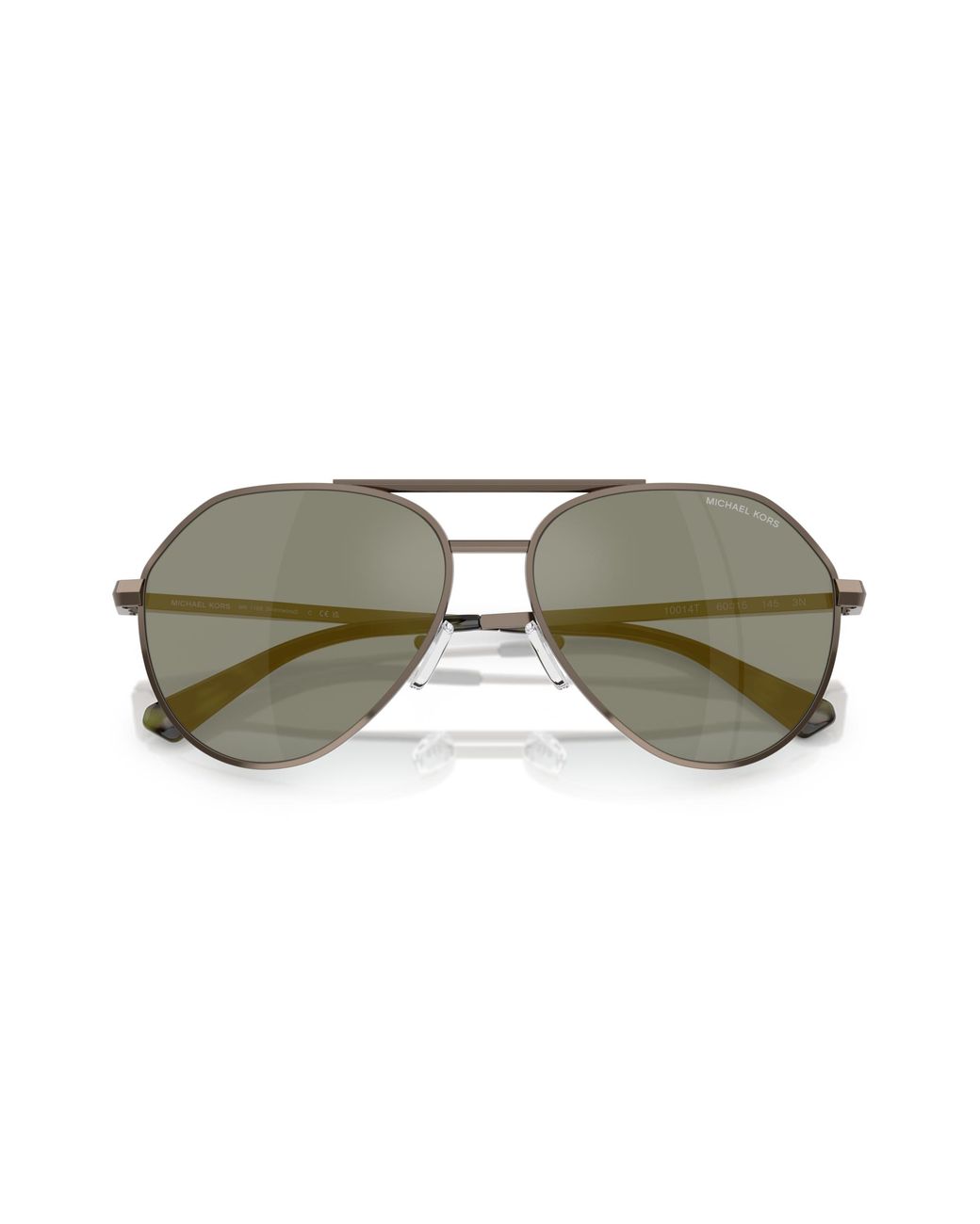Michael Kors Black Mk1168 Brentwood 10014T Sunglasses Metal Pilot Normal for men