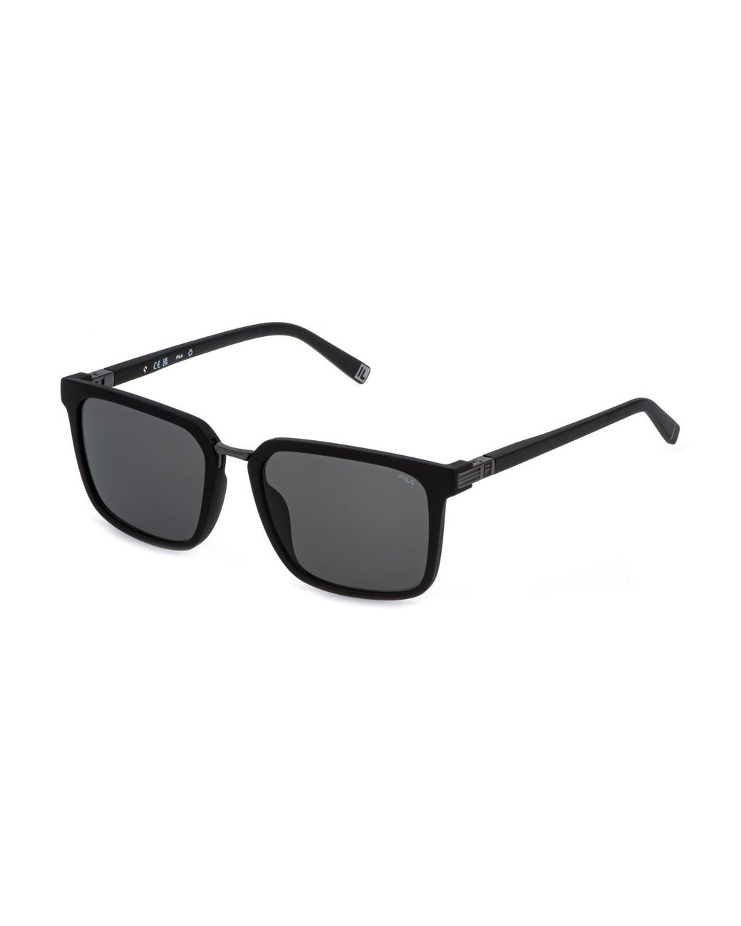 Fila Black Sfid25 0U28 Sunglasses Injected Squared Normal for men
