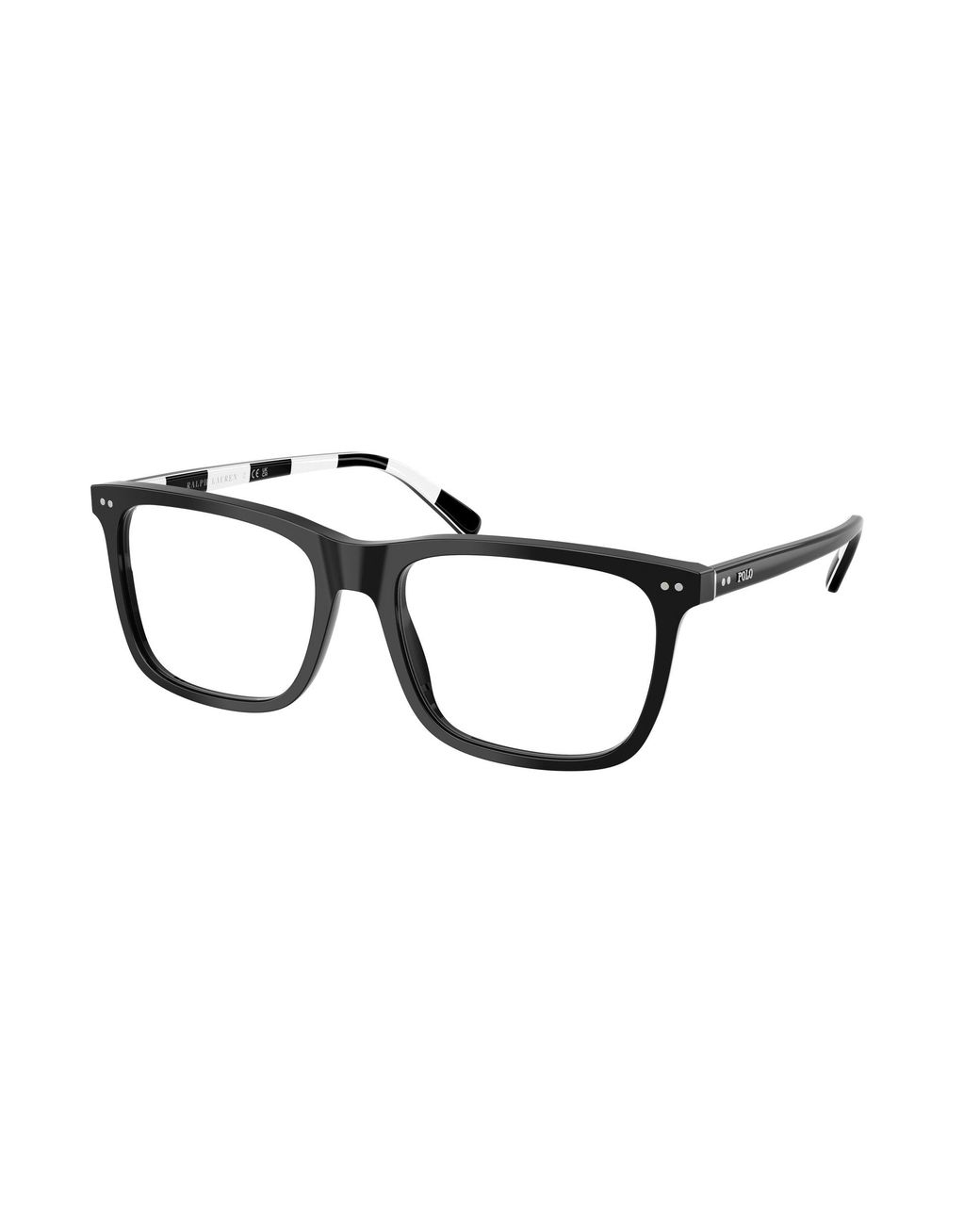 Polo Ralph Lauren Black Ph2284 5001 Optical Frames Acetate Squared Normal for men