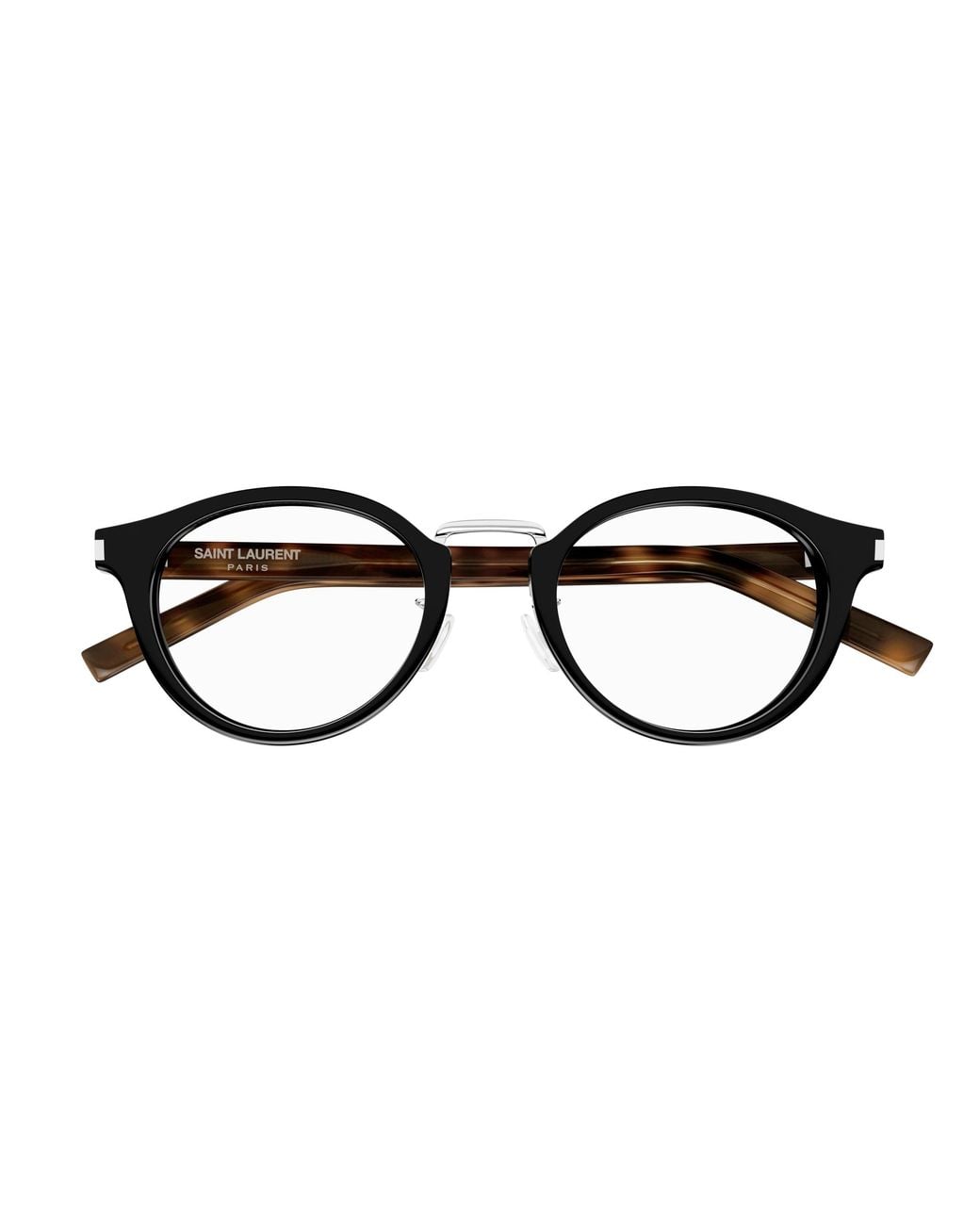 Saint Laurent Black Sl 728/J 004 Optical Frames Acetate Transparent Round