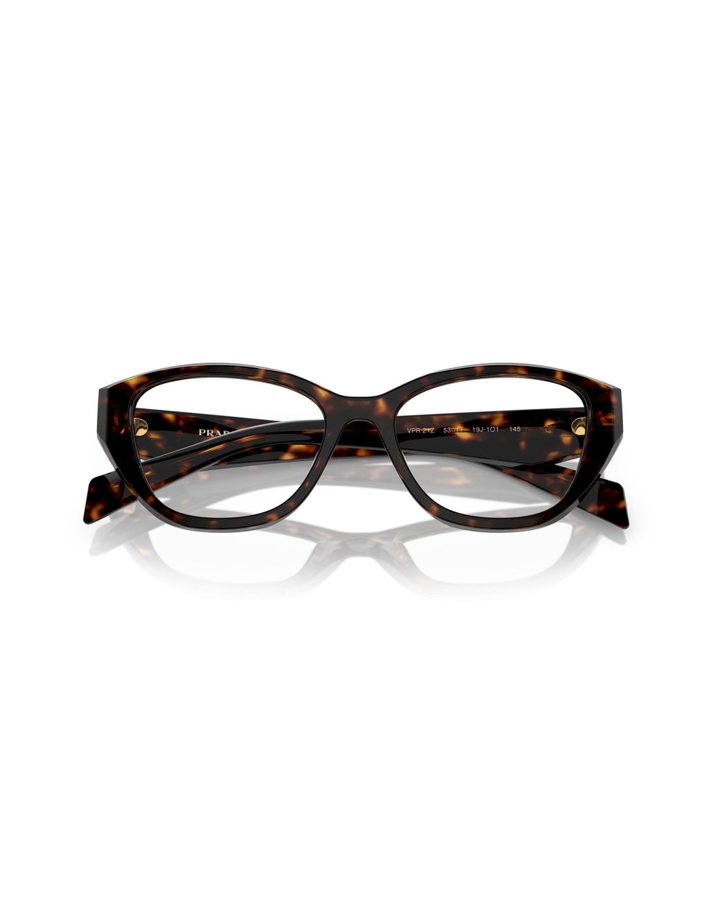 Prada Black Pr 21Zv 19J1O1 Optical Frames Acetate Transparent Geometric Normal
