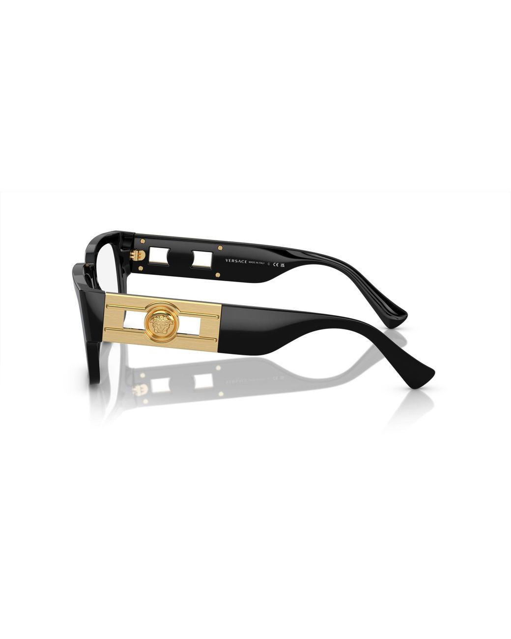 Versace Black Ve3350 Gb1 Optical Frames Acetate Transparent Squared Normal for men