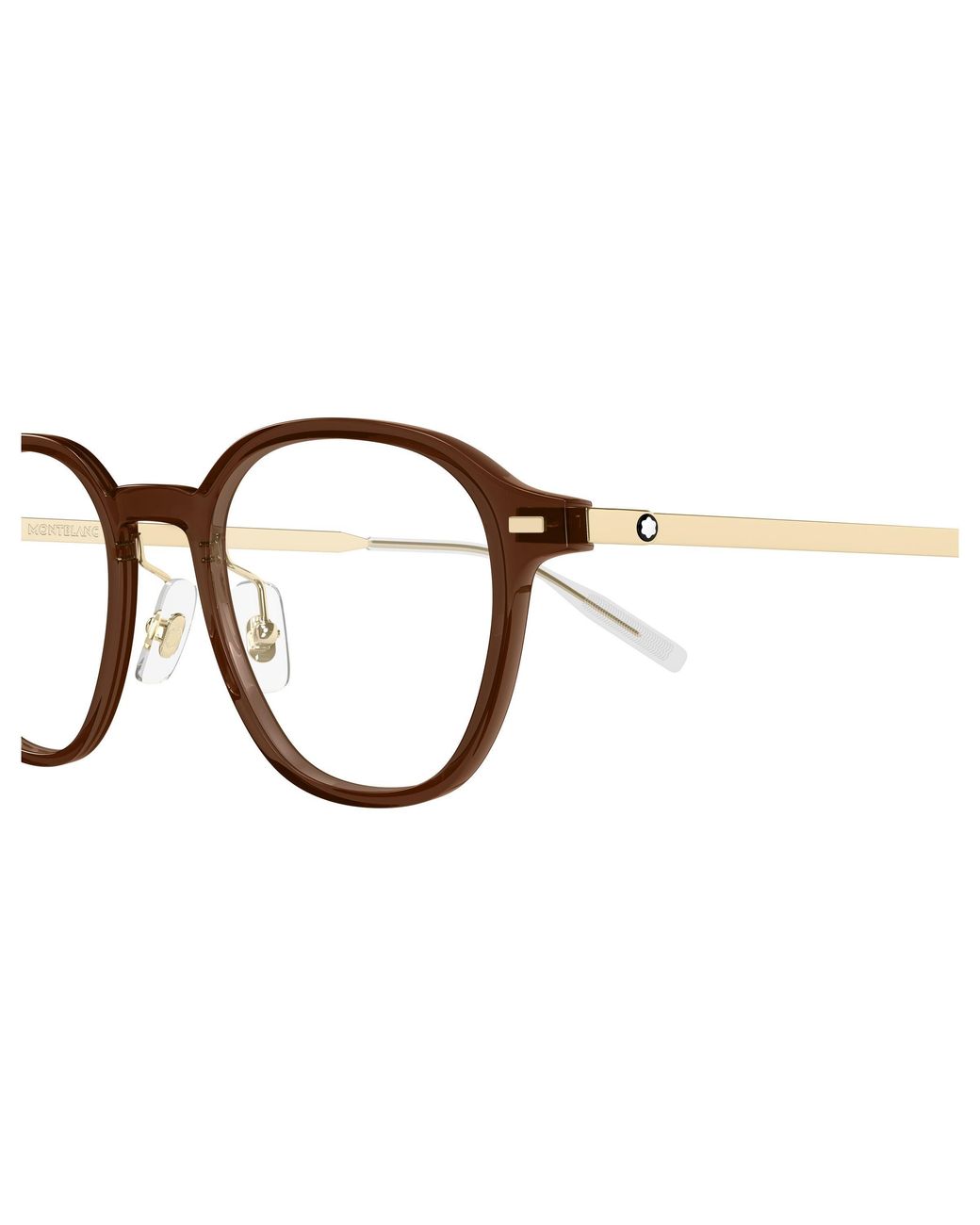 Montblanc Black Mb0427O 005 Optical Frames Transparent Round for men