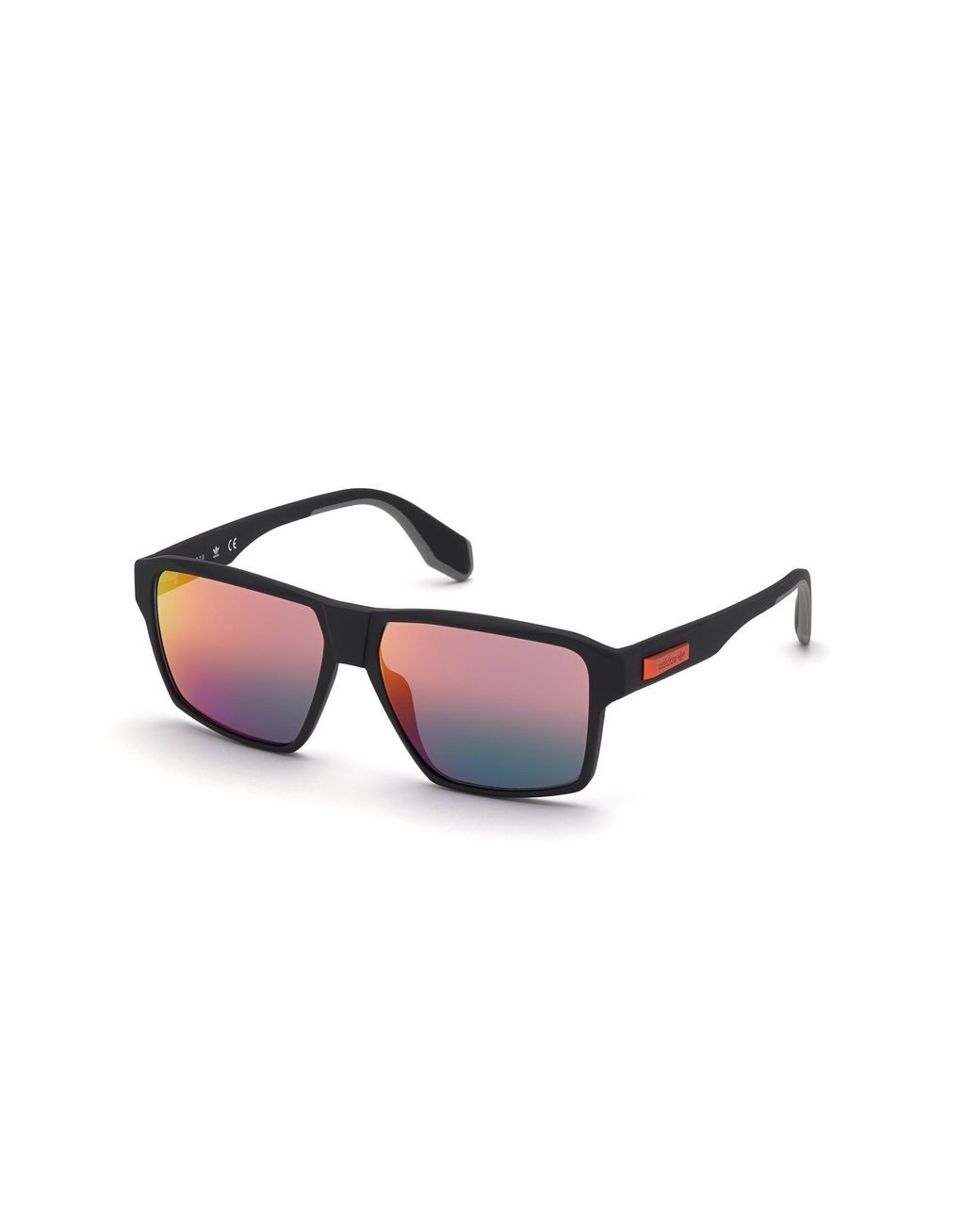 Adidas Black Or0039 02U Sunglasses Injected Bordeaux Geometric Normal Mirror for men