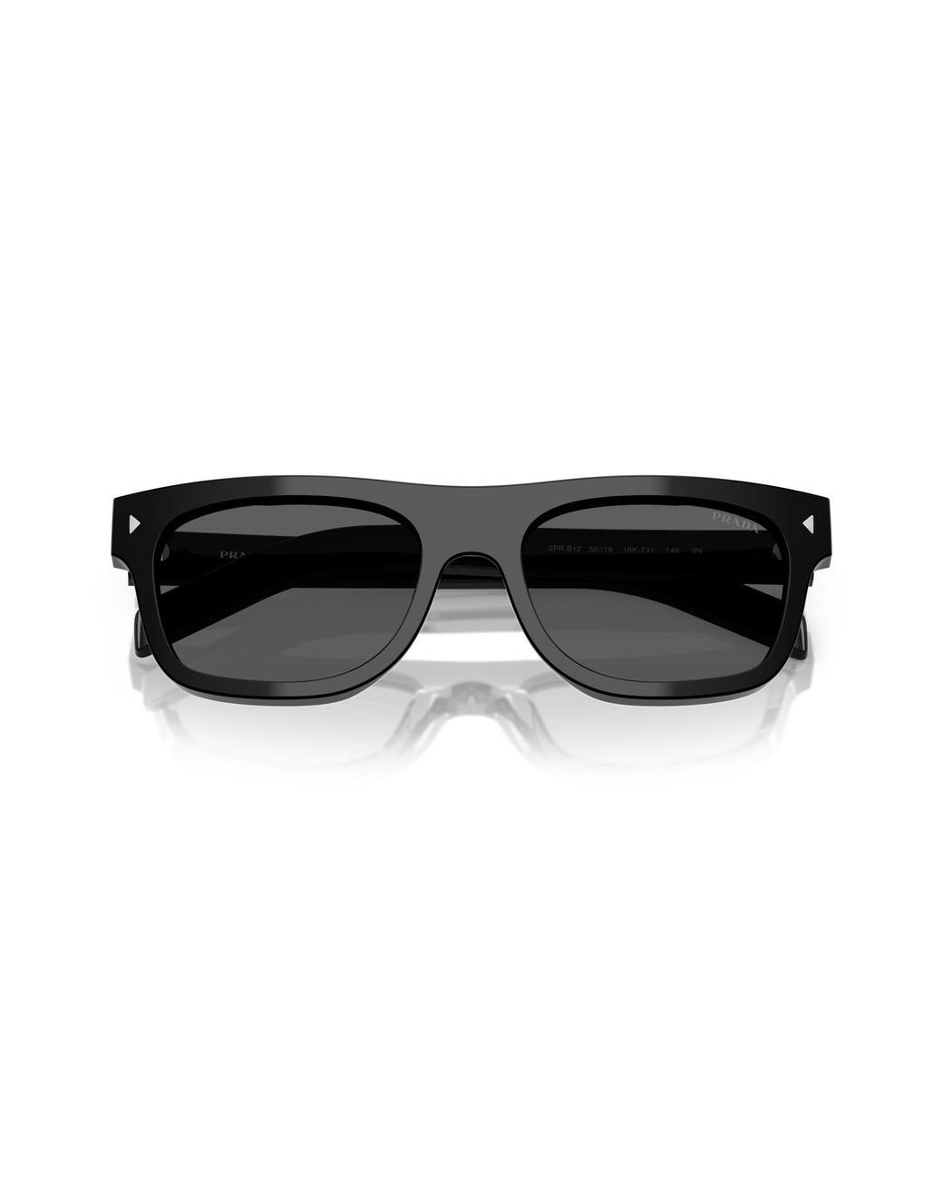 Prada Black Pr B12S 16K731 Sunglasses Acetate Pillow Normal for men
