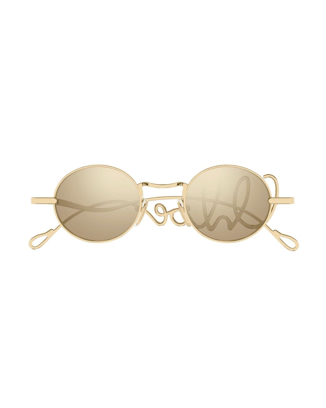 Chloé Black Ch0413S 001 Sunglasses Metal Bronze Round