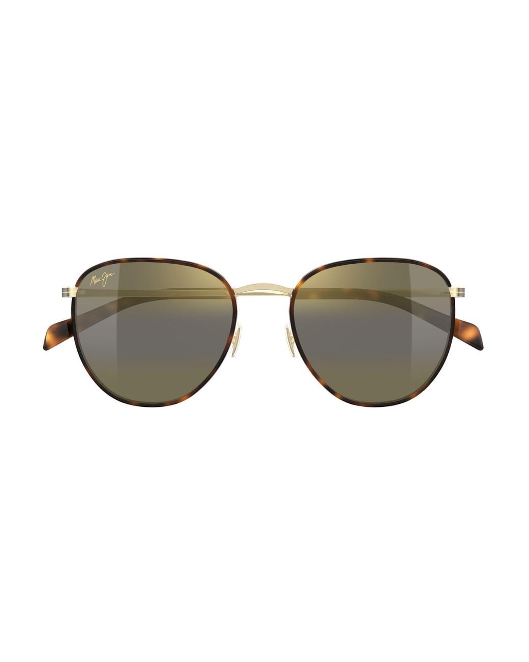 Maui Jim Black Mj0854S 001 Occhiali Da Sole Acetato Bronzo Rotonda