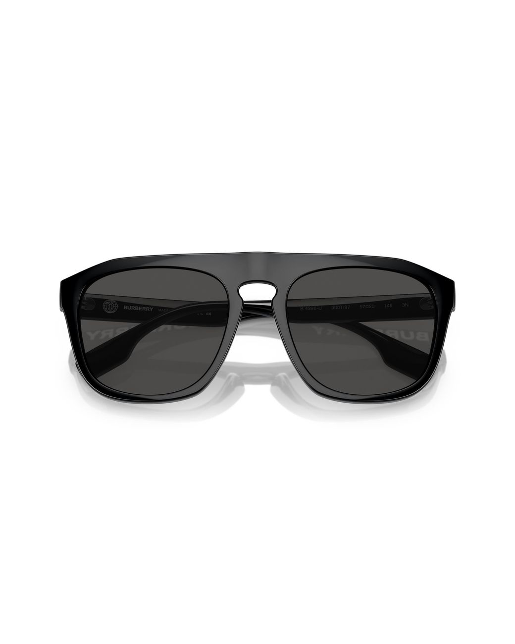 Burberry Black Be4396U Wren 300187 Sunglasses Injected Squared Normal for men