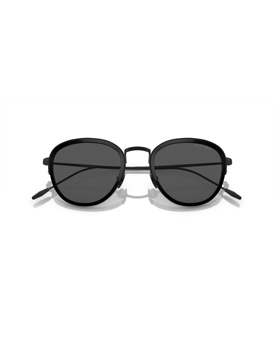 Giorgio Armani Black Ar6068 300187 Sunglasses Metal Round Normal for men
