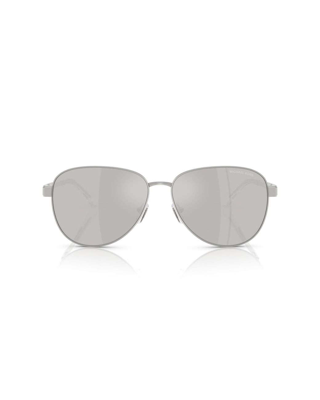 Michael Kors Black Mk1160 Biarritz 18936G Sunglasses Metal Pilot Mirrored