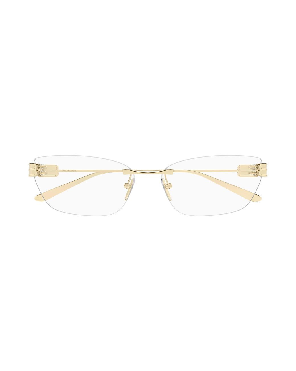 Balenciaga Black Bb0490O 004 Optical Frames Metal Transparent Squared