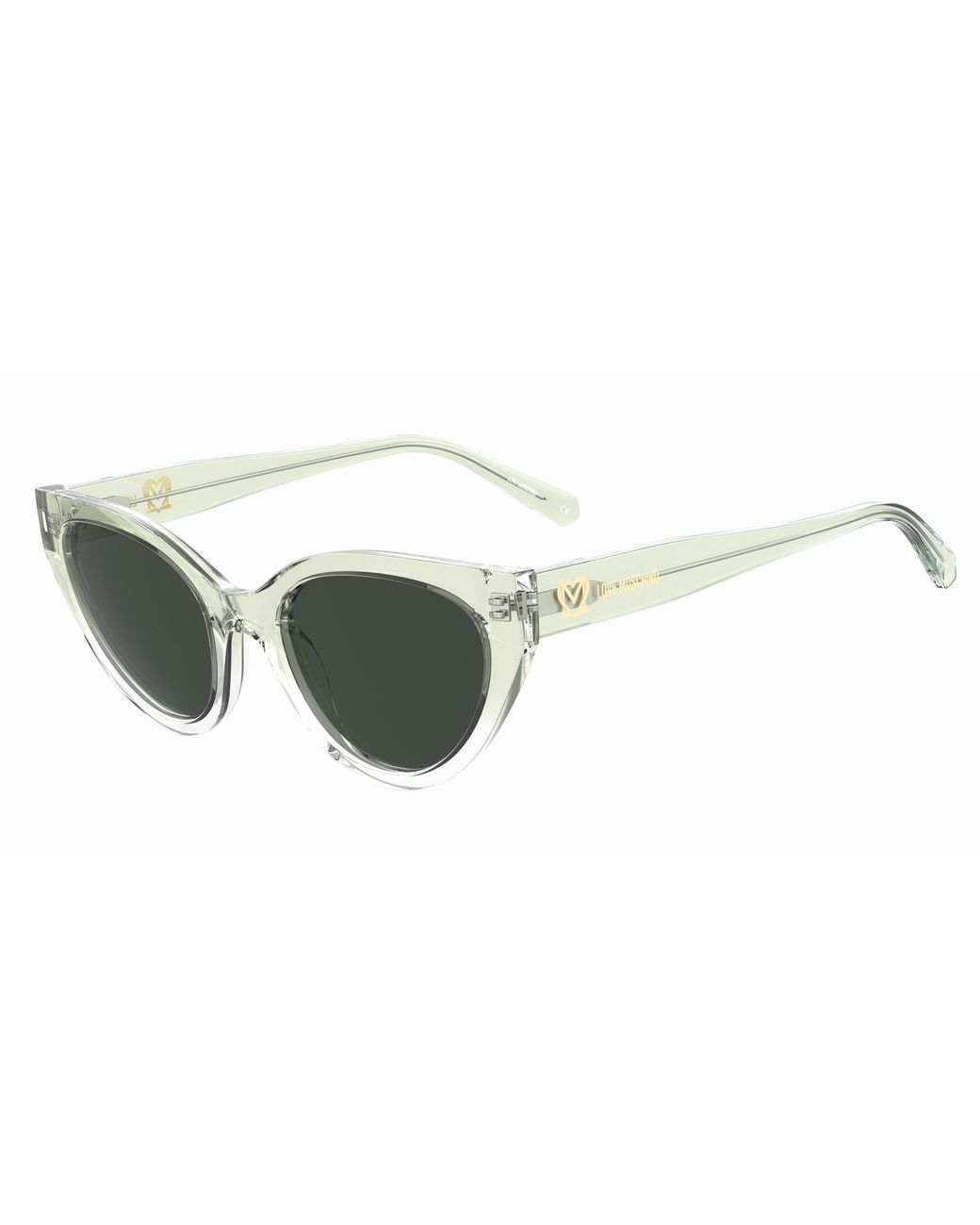 Moschino Black Mol064/S 1Ed/Qt Sunglasses Injected Cat Eye Normal
