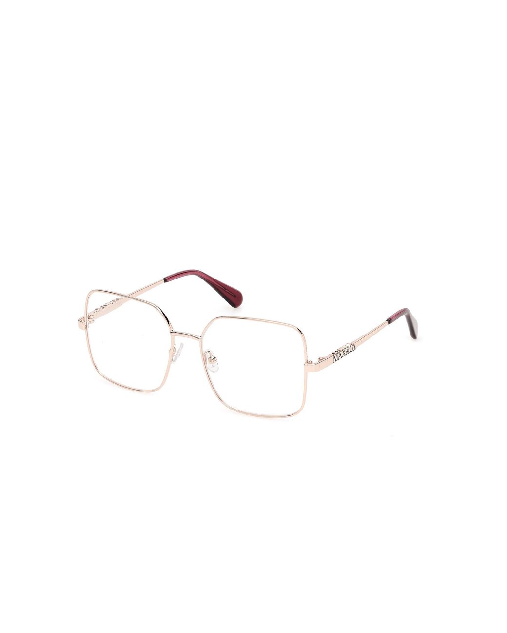 MAX&Co. Black Mo5233 28 Optical Frames Metal Squared Normal