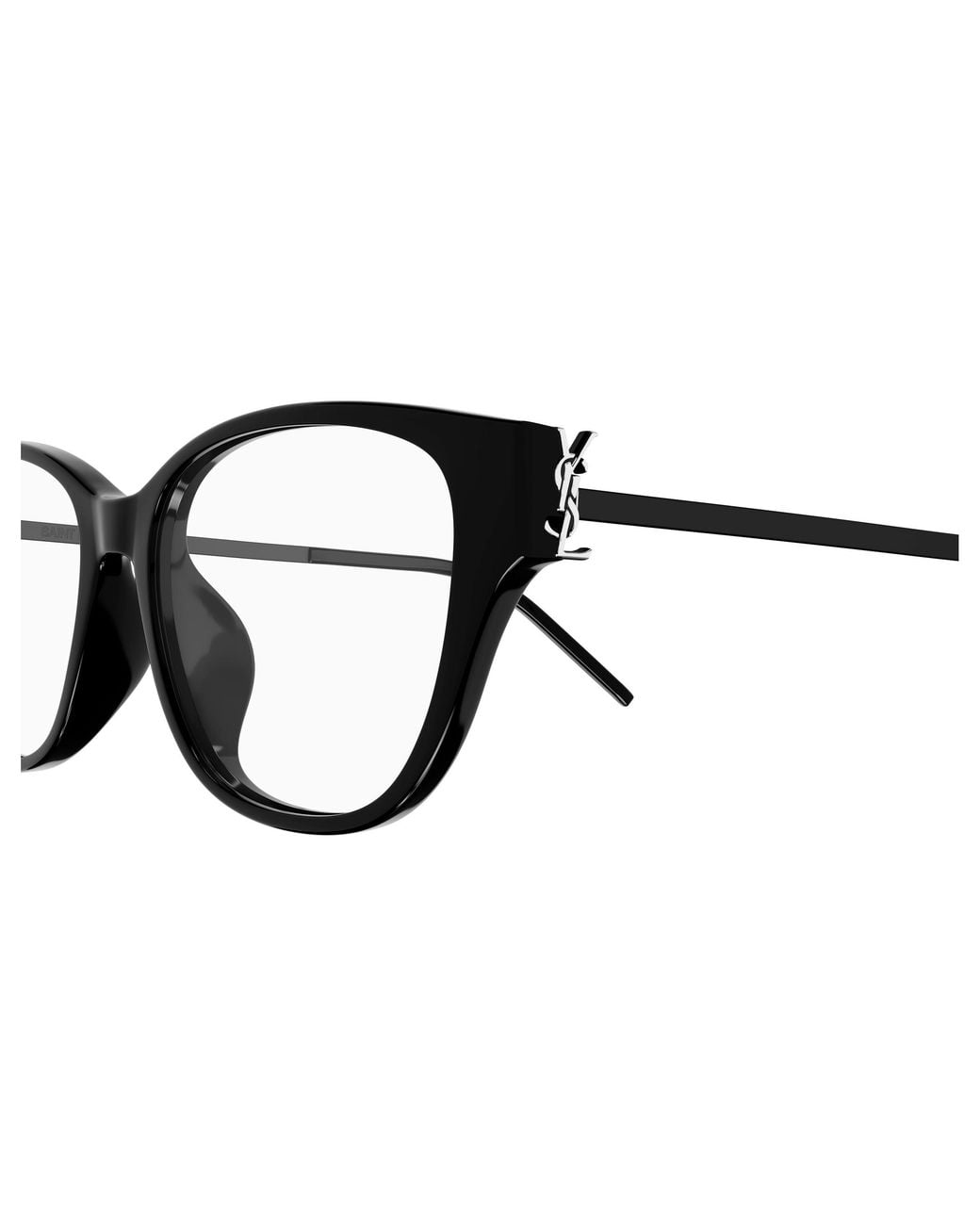 Saint Laurent Black Sl M48O_C/Fn 002 Optical Frames Acetate Transparent Squared