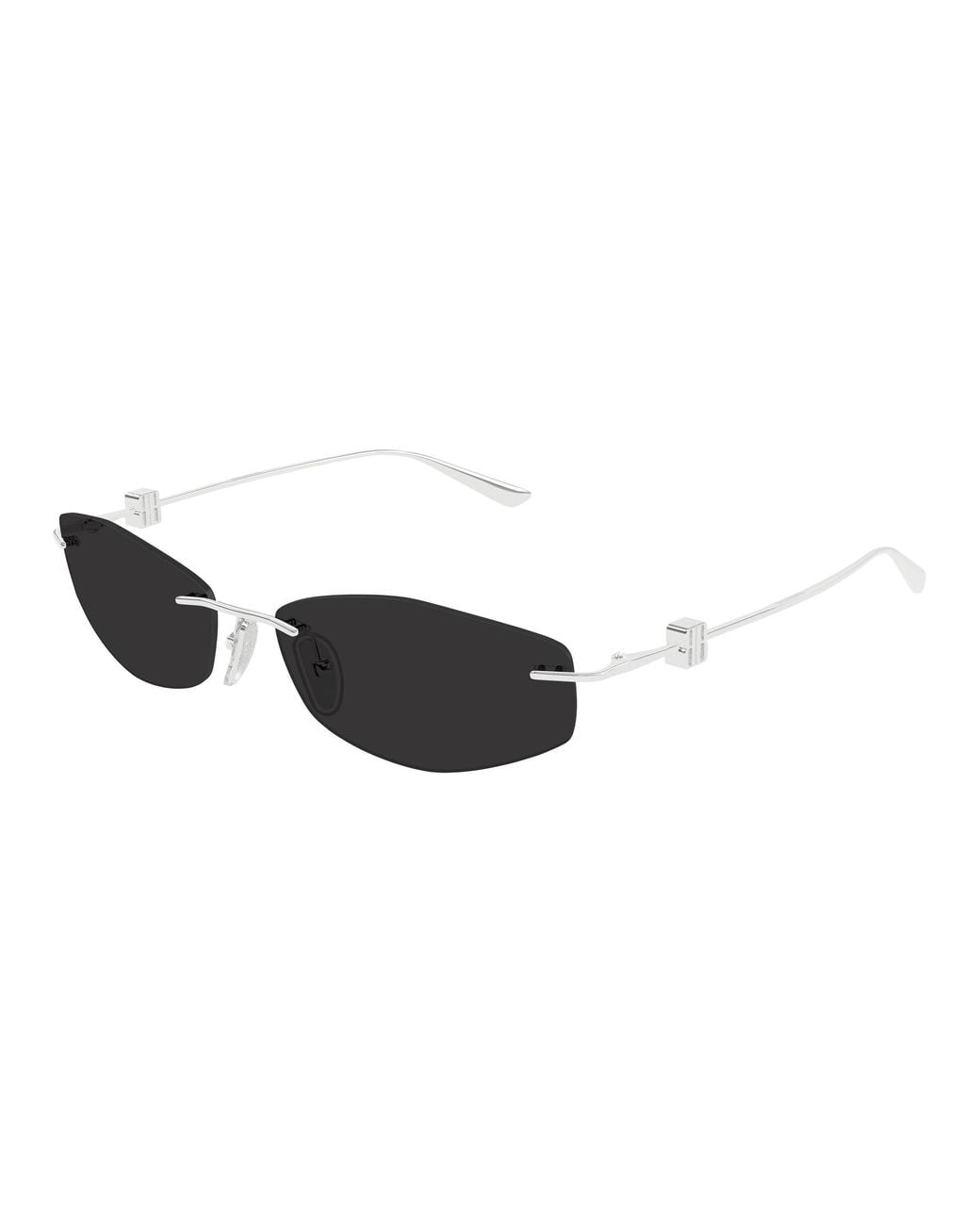 Balenciaga Black Bb0535S 001 Sunglasses Metal Geometric