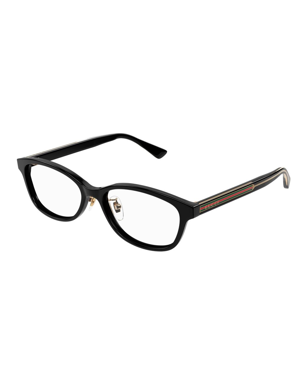 Gucci Black Gg1612Oj 001 Optical Frames Acetate Transparent Round