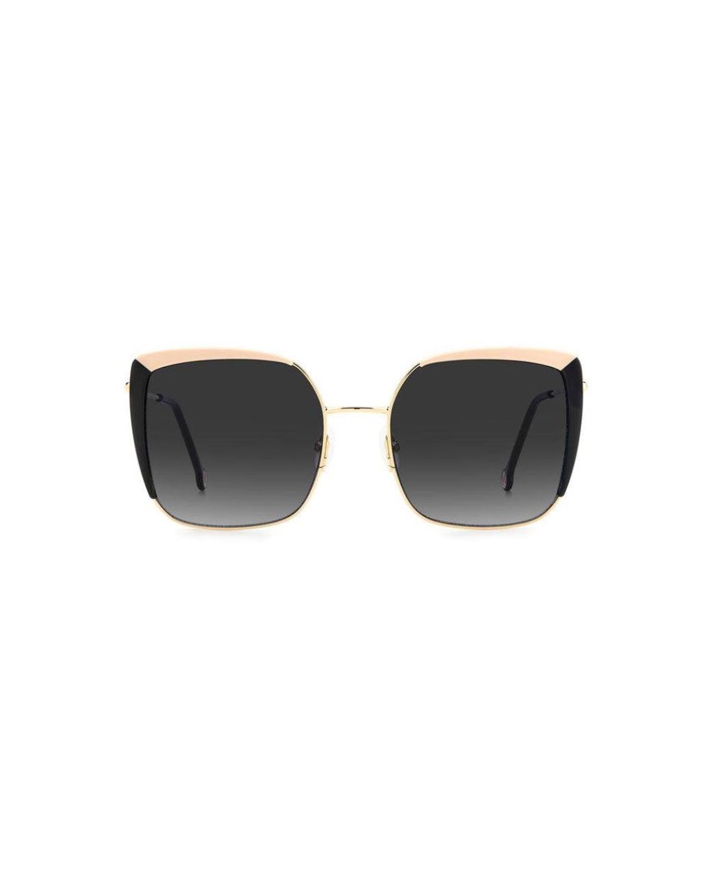 Carolina Herrera Black Her 0111/S Kdx/9O Sunglasses Metal Squared Shaded