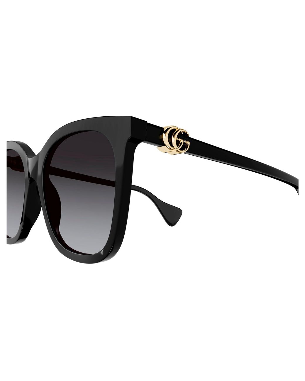 Gucci Black Gg1071S 001 Sunglasses Acetate Cat Eye Shaded