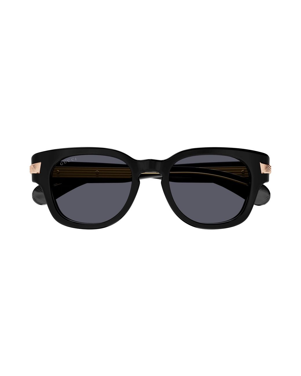 Gucci Black Gg1518S 001 Sunglasses Acetate Round for men