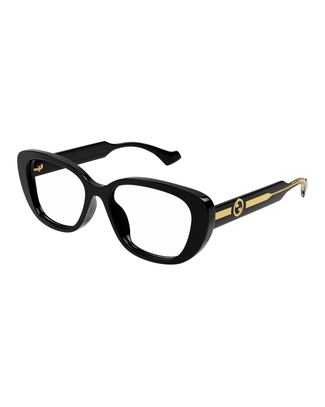 Gucci Black Gg1559Ok 001 Optical Frames Acetate Transparent Round