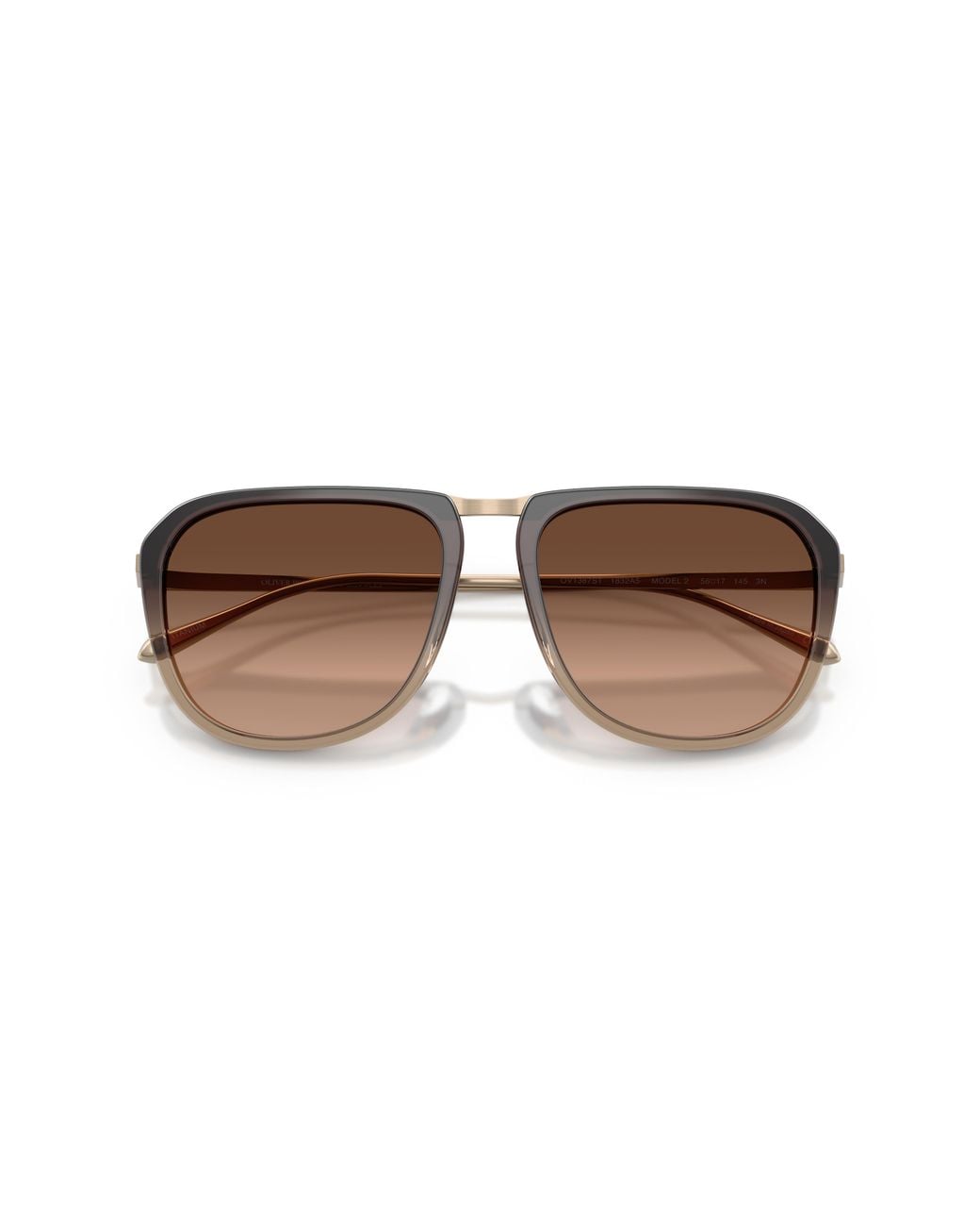Oliver Peoples Black Ov1387St Model 2 1832A5 Sunglasses Titanium Squared Normal Nuanced