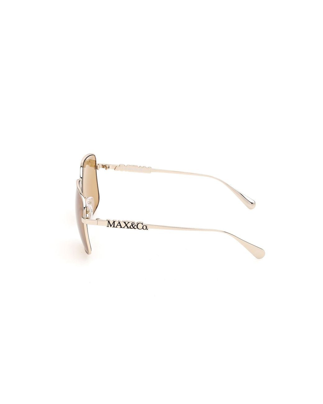 MAX&Co. Black Mo0170 32J Sunglasses Metal Squared Normal