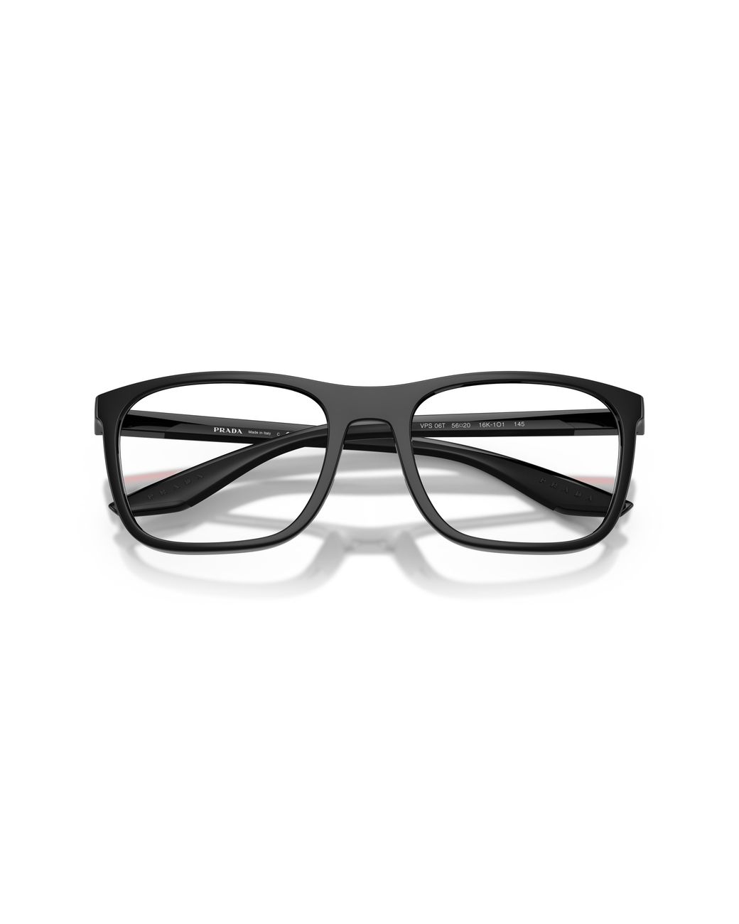Prada Linea Rossa Black Ps 06Tv 16K1O1 Optical Frames Injected Transparent Geometric Normal for men