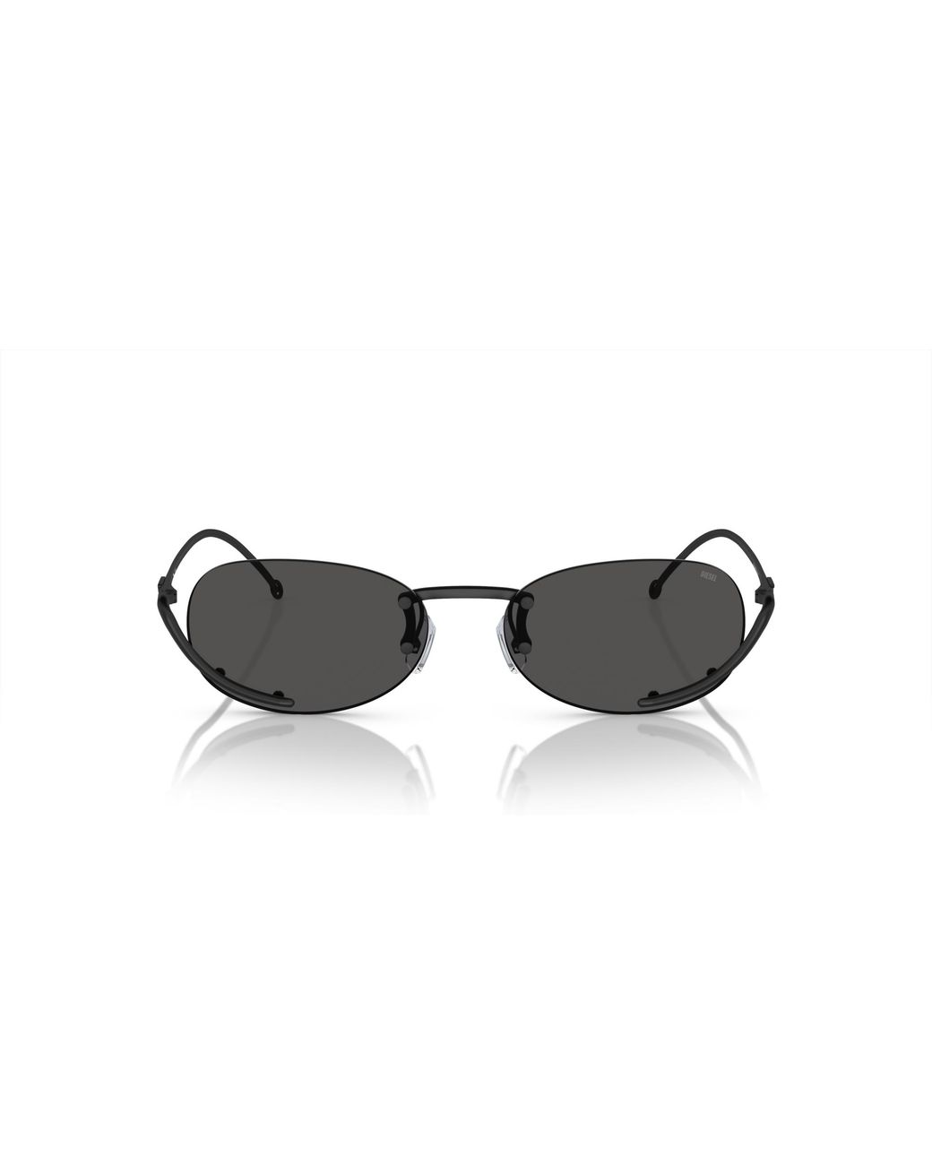 DIESEL Black Dl1004 109/87 Sunglasses Metal Round Normal