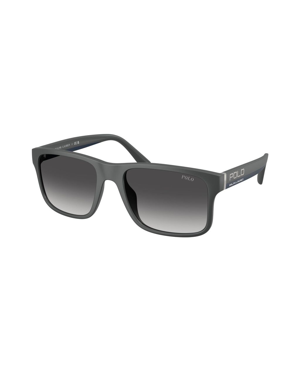 Polo Ralph Lauren Black Ph4195U 55898G Sunglasses Injected Geometric Normal Shaded for men