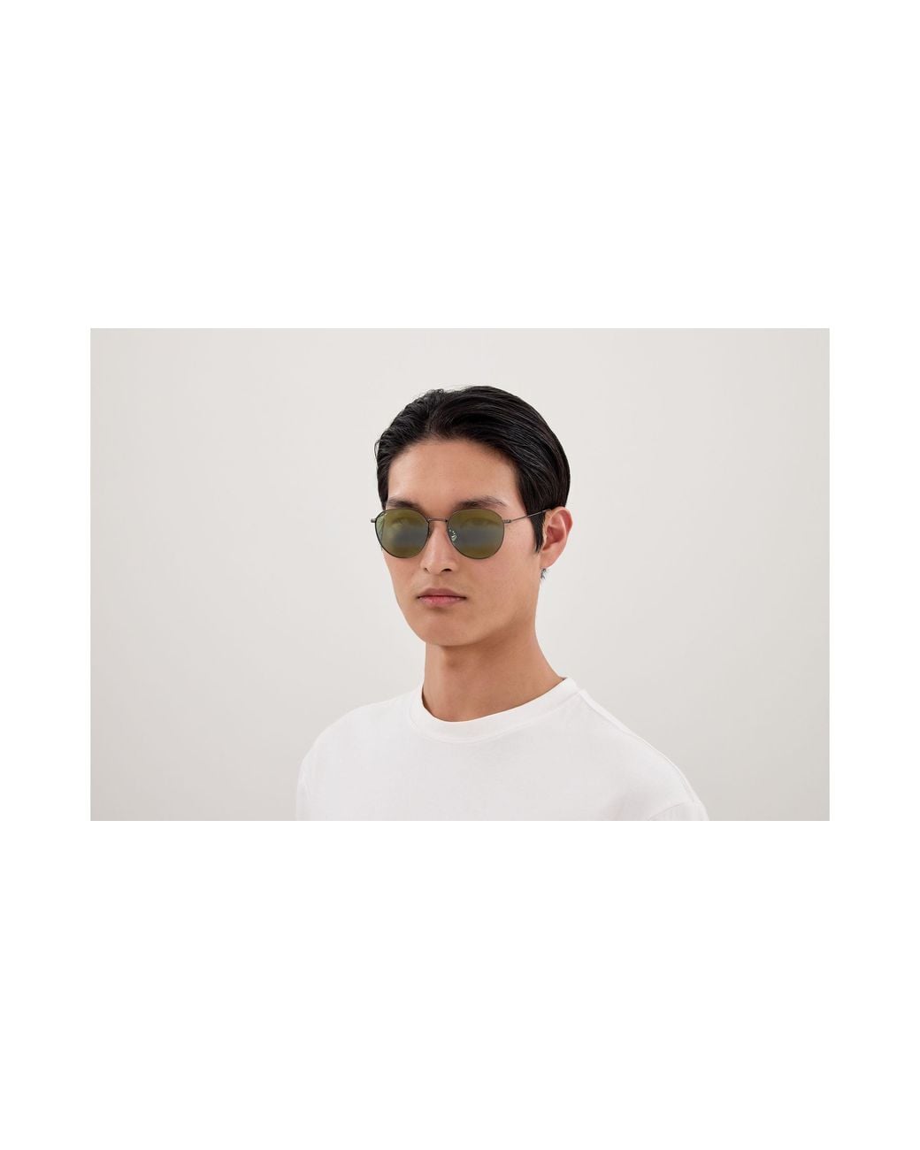 Maui Jim Black Mj0591Sa 003 Occhiali Da Sole Metallo Verde Rotonda