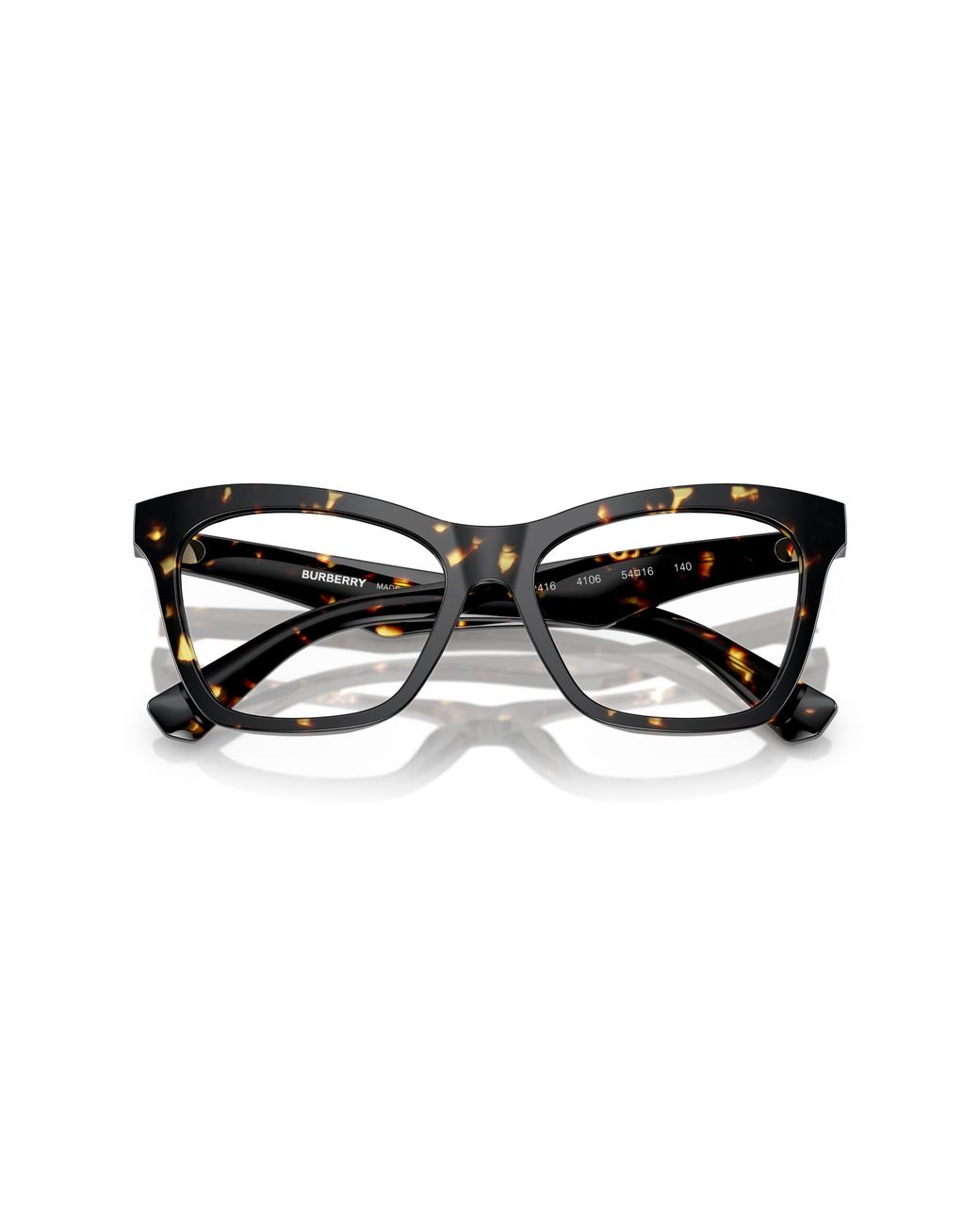 Burberry Black Be2416 4106 Optical Frames Acetate Transparent Cat Eye Normal