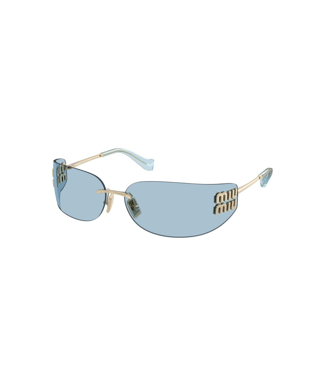 Miu Miu Black Mu A51S Zvn10P Sunglasses Metal Squared Normal