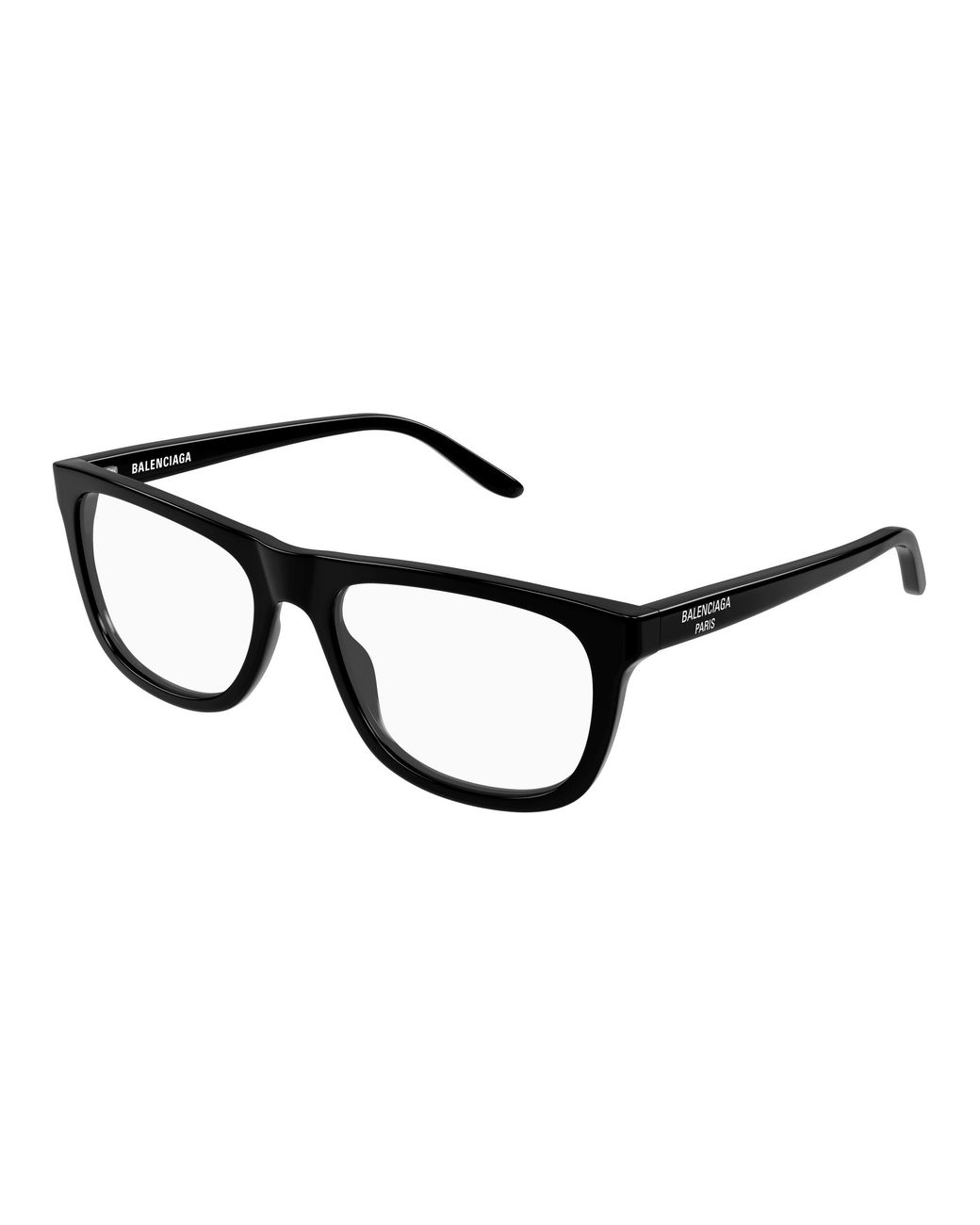 Balenciaga Black Bb0498O 001 Optical Frames Acetate Transparent Squared for men