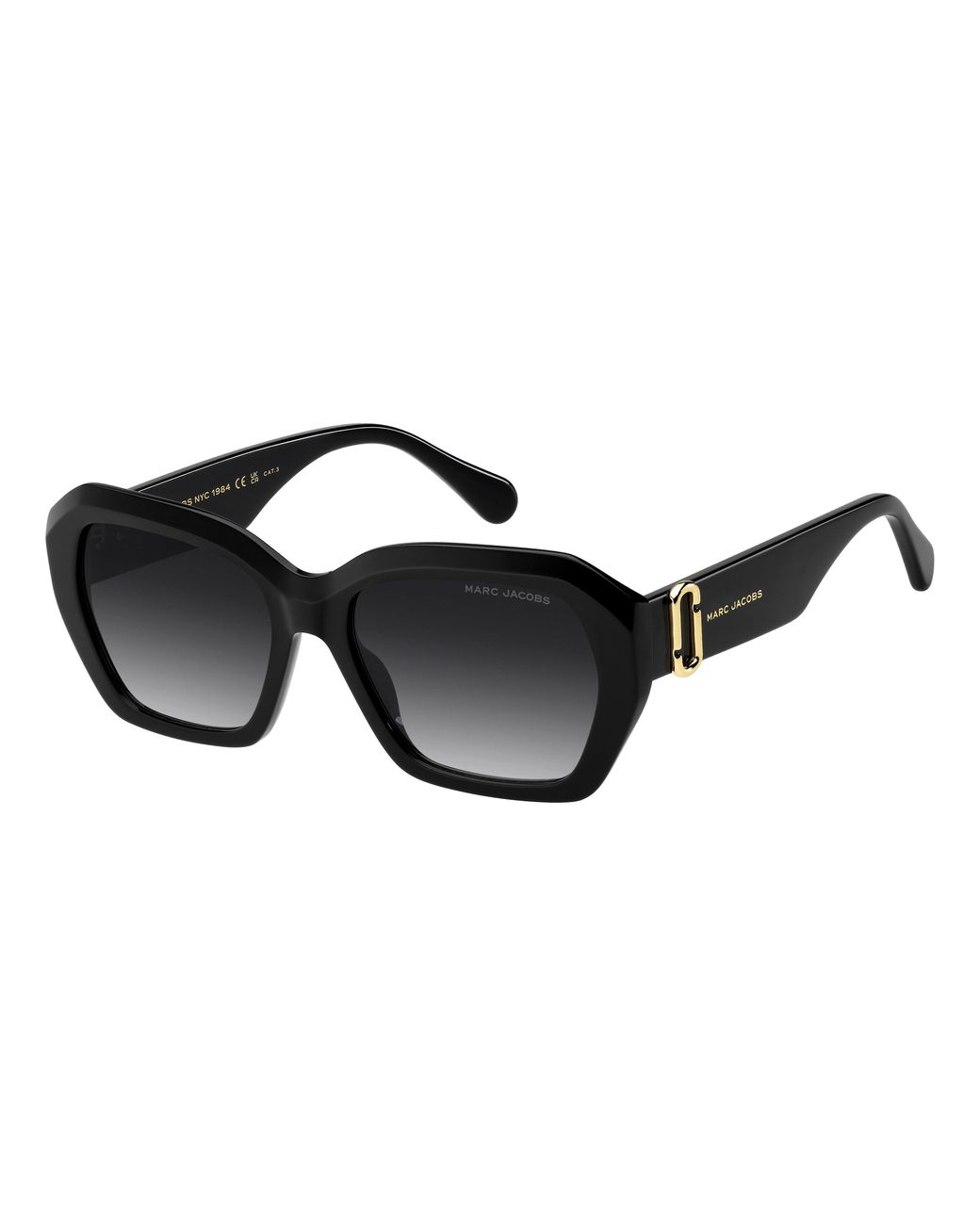 Marc Jacobs Black Marc 922/S 807/9O Sunglasses Acetate Squared Normal Nuanced