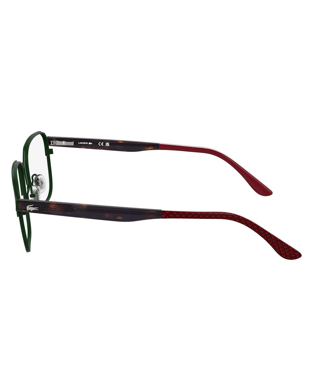 Lacoste Black L2313 N 301 Optical Frames Metal Squared Normal for men