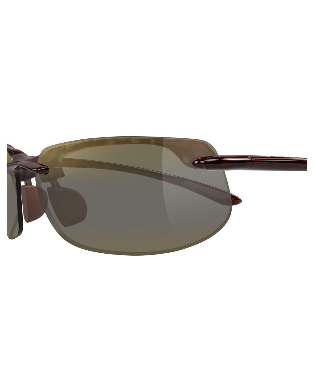 Maui Jim Black Mj0412S 002 Occhiali Da Sole Iniettato Bronzo Squadrata