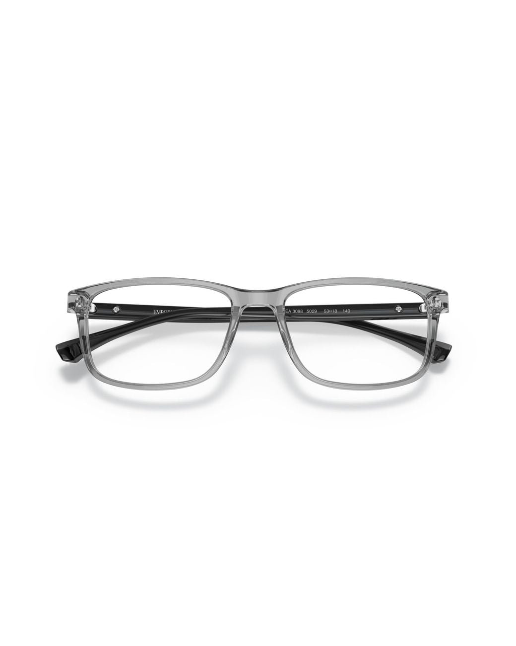 Emporio Armani Black Ea3098 5029 Optical Frames Acetate Squared Normal for men