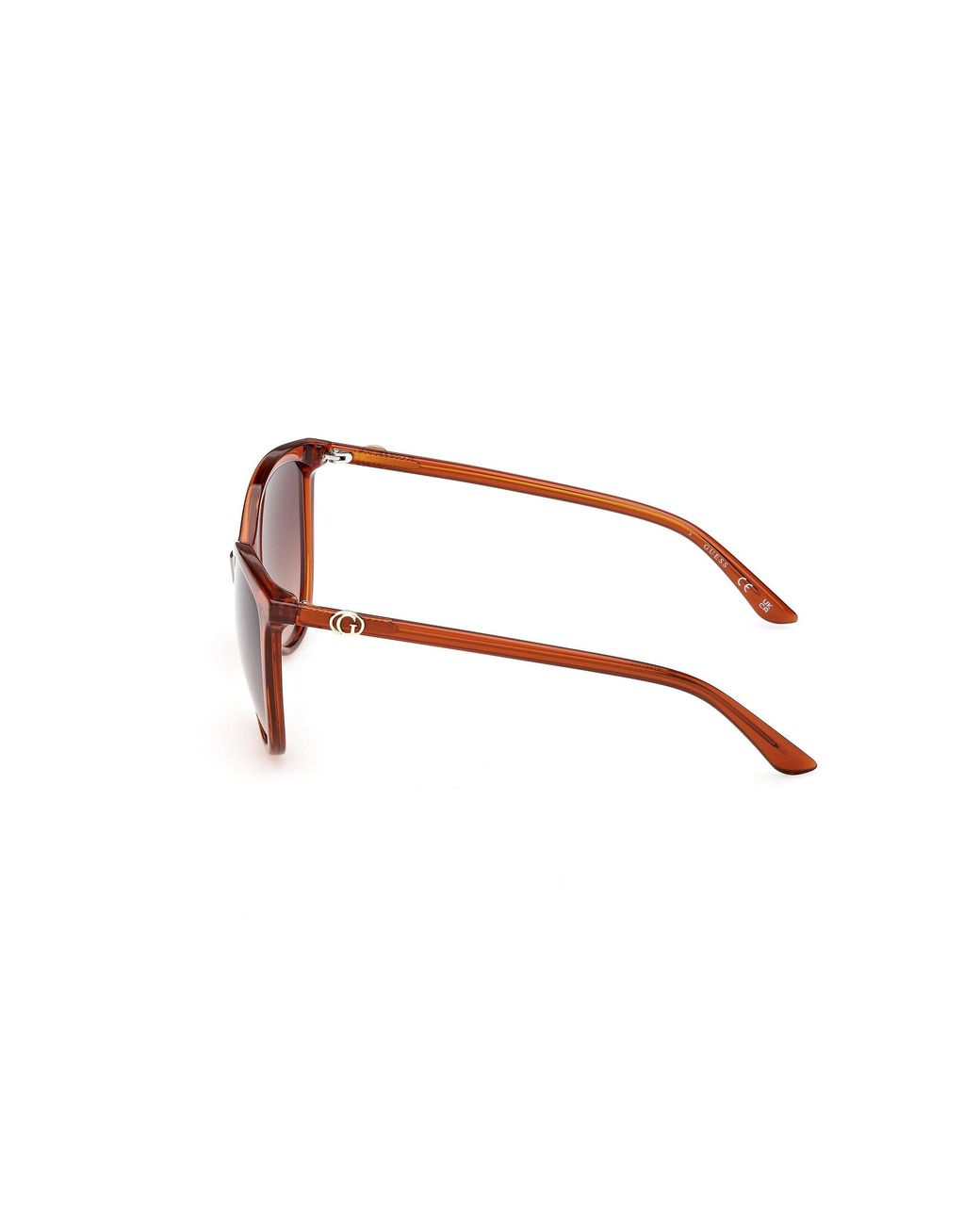 Guess Black Gu00256 44F Sunglasses Injected Cat Eye Normal