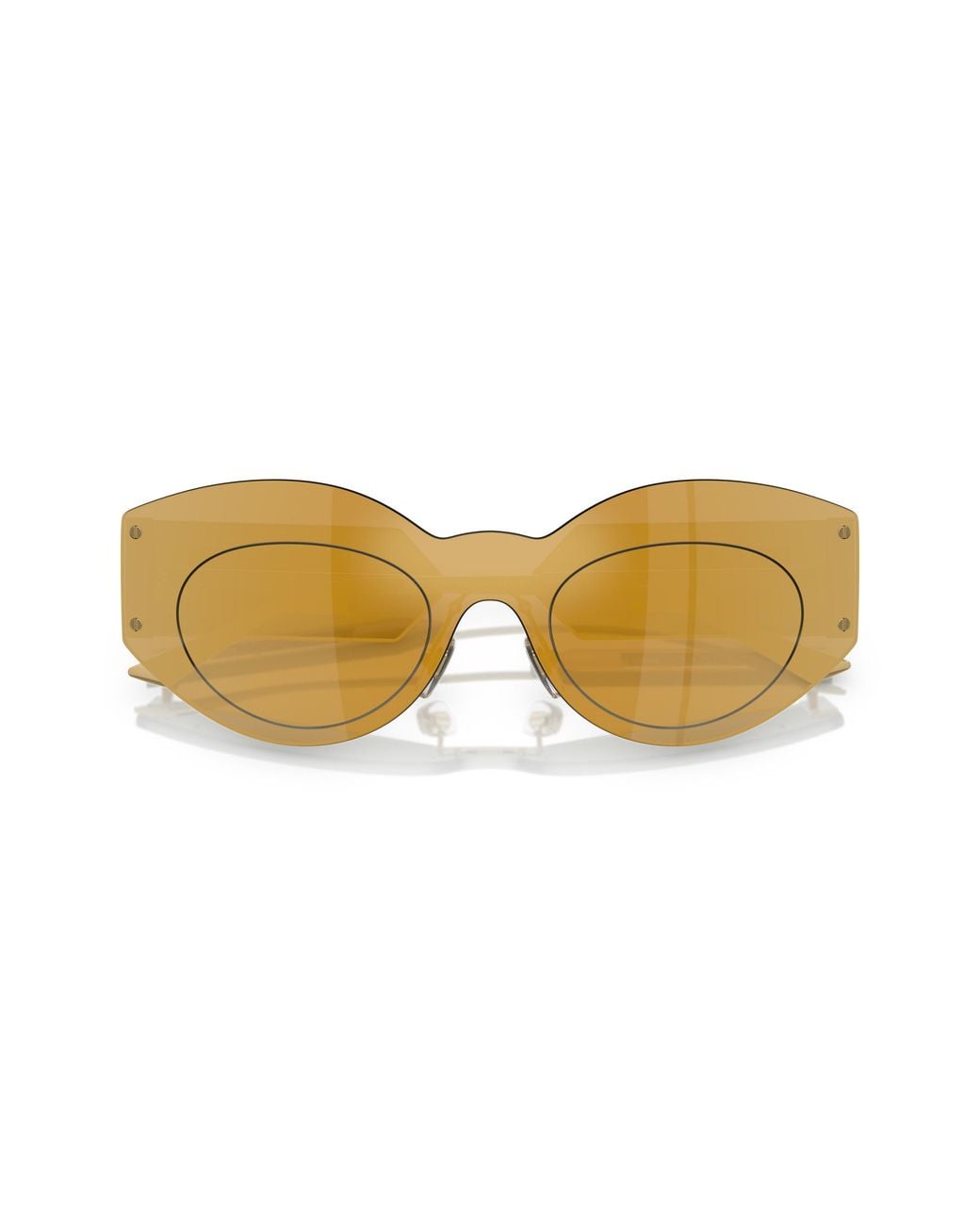 Versace Black Ve2276 10027P Sunglasses Metal Geometric Mirrored