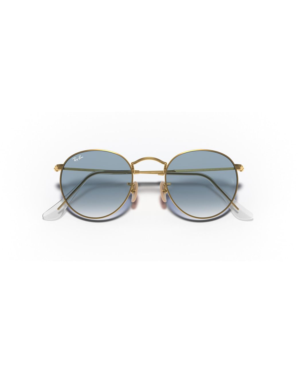 Ray-Ban Black Rb3447n Round Flat Lens Round Sunglasses for men