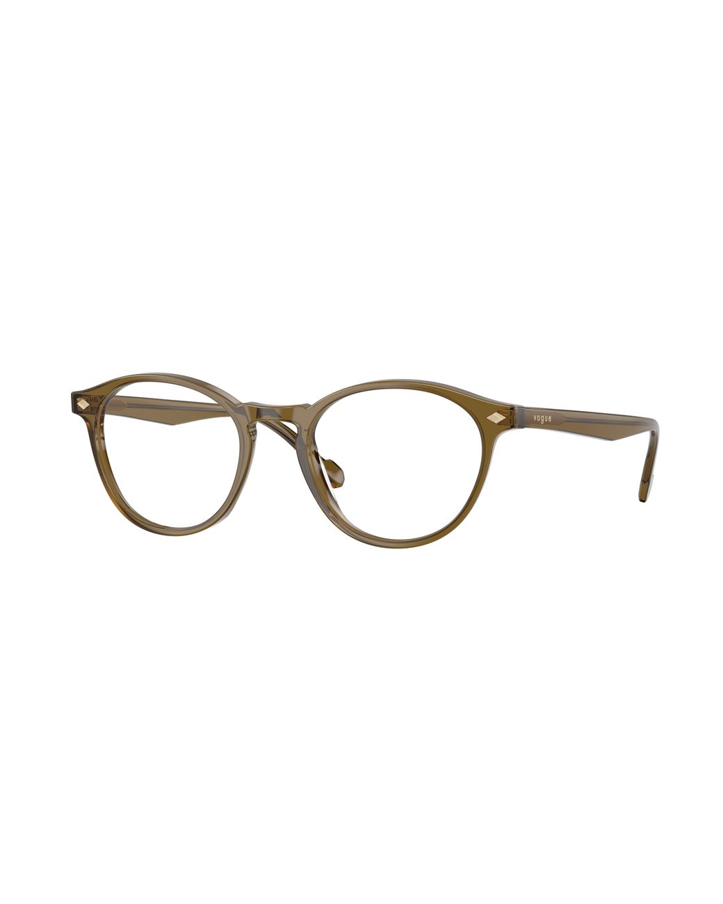 Vogue Eyewear Black Vo5326 3260 Optical Frames Acetate Transparent Round Normal for men