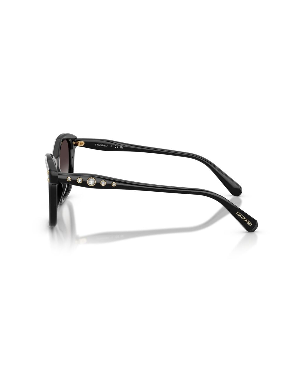 Swarovski Black Sk6063 10018G Sunglasses Acetate Squared Normal Nuanced