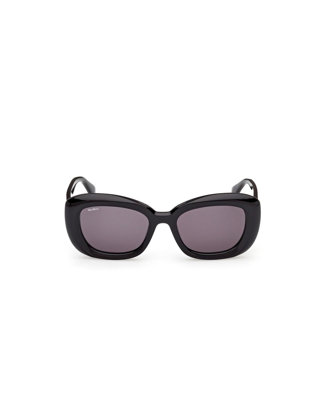 Max Mara Black Mm0170 Elizabeth 1 01A Sunglasses Acetate Smoke Round Normal