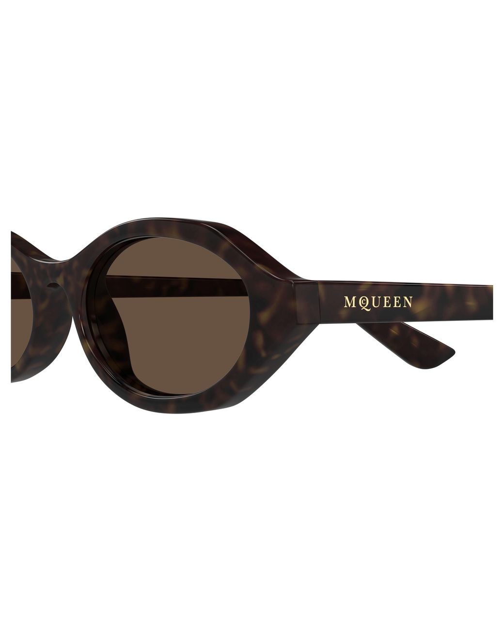 McQueen Black Am0559S 002 Sunglasses Acetate Round